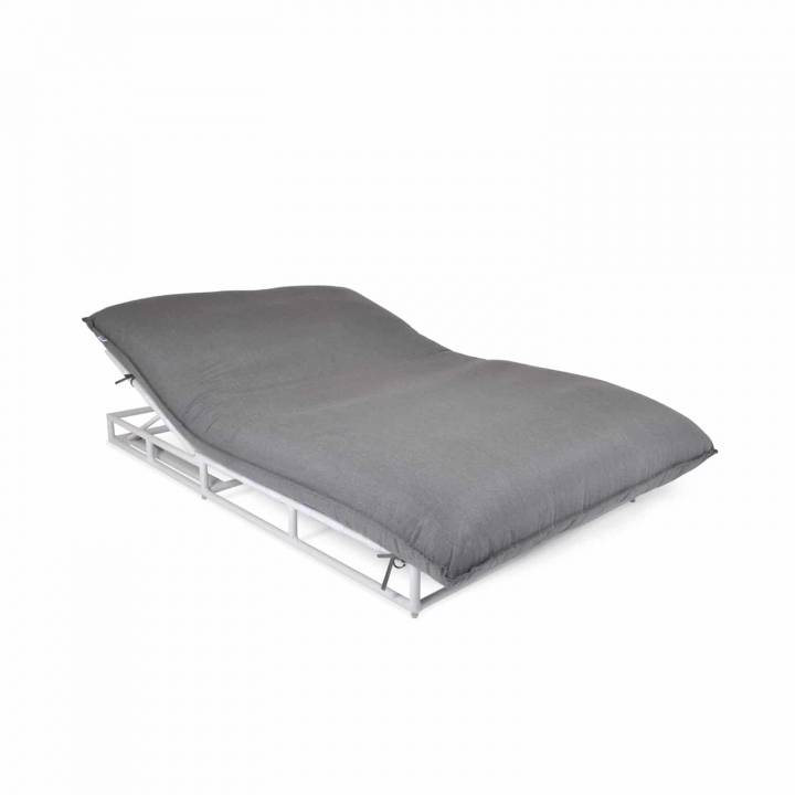 Cushy Solsäng - Vit/flanelle Dyna