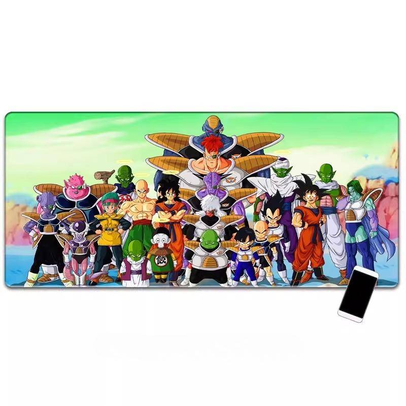 Pojkar Tecknad Anime Dragon Ball-serien Son Goku Tryckt Läder Musmatta Yozed Kantlås Datorbord Tangentbordsmatta Barn Lär Sig Skriva Skrivbordsmatta