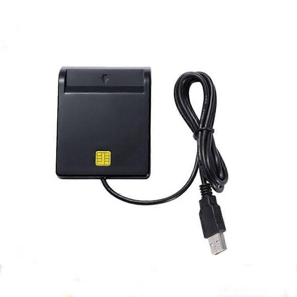 USB Smart Card-læser til bankkort IC/ID EMV-kortlæser Høj kvalitet til Windows 7 8 10 til Linux