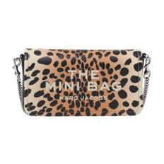 Marc Jacobs, Taske, Dame, Flerfarvet, ONE SIZE, Læder, Leopard Print Kæde Rem Mini Taske