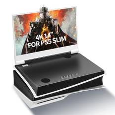 G-STORY 14" IPS 4k 60Hz tragbarer Gaming-Monitor, integriert in PS5 Slim (Nicht im Lieferumfang enthalten), 3840 x 2160 mit 2 HDMI-Anschlüssen, FreeSync, integrierten 2 Multimedia-Stereolautsprechern