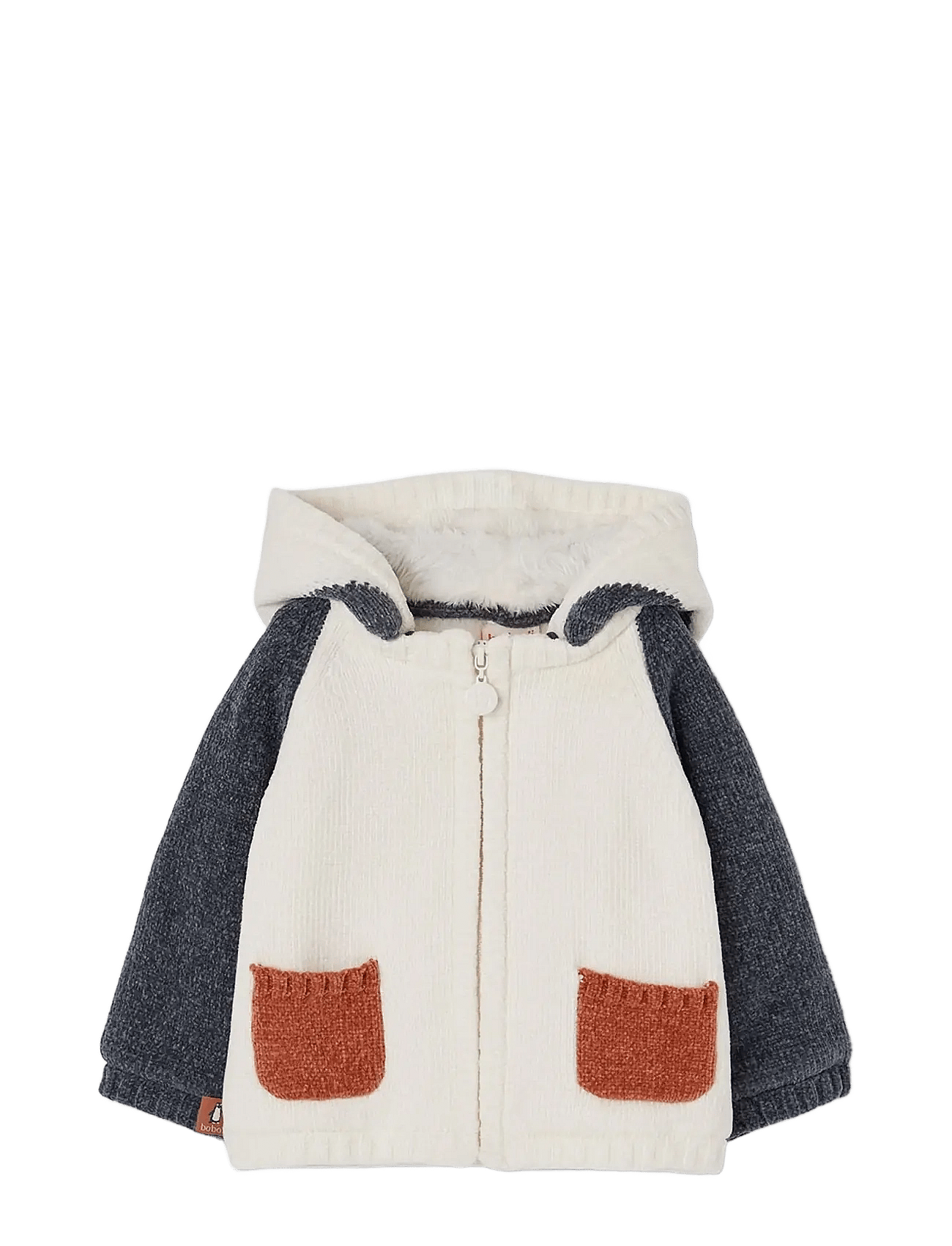BOBOLI Knitwear Hooded Jacket For Baby | Cream | 80