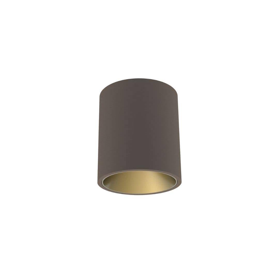 Kap 80 Surface Round Mains Dimming Optic Flood - Dybbrun/Guld - Flos.