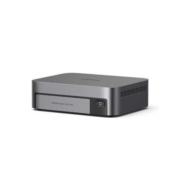 NAS UGREEN NASync DXP480T Plus 4 Bay NVMe 32TB HDD+SSD grå bärbar skrivbordsserver