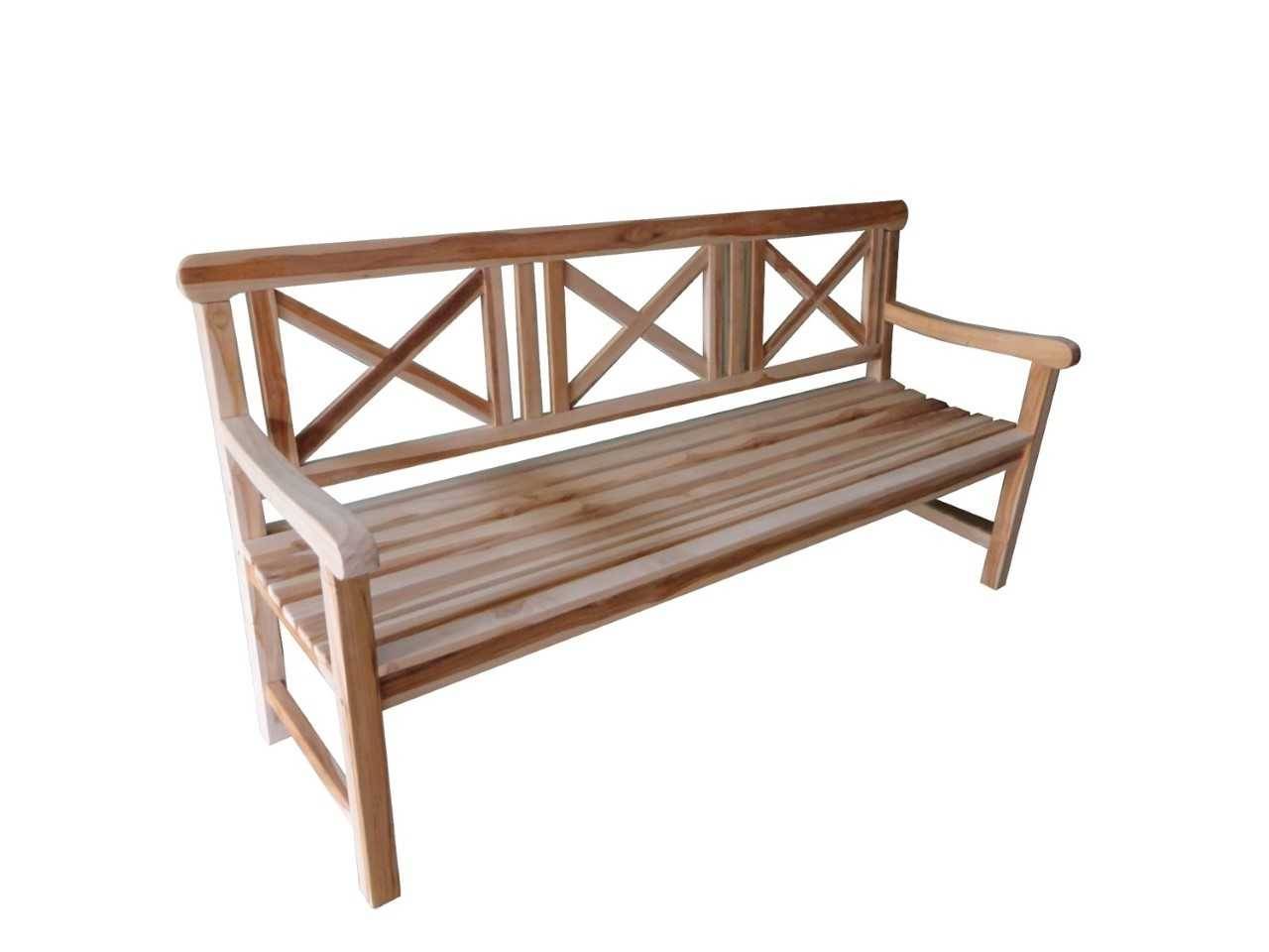 TEAK Havebænk - 4 pers/180 cm