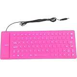Zghhc Mjukt Silikontangentbord 85 Knappar Trådbundet Tangentbord Usb Kabelanslutet Mini-Portable För Pc Bärbar Vattentät Vikbart Tangentbord För Bärbar Dator/Dator