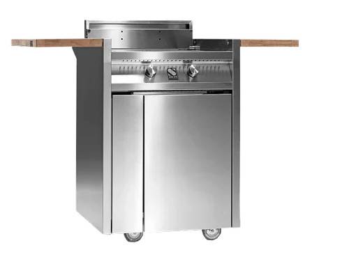 Green - Fristående Gasolgrill Venedig 70 cm - Steel - Rostfri
