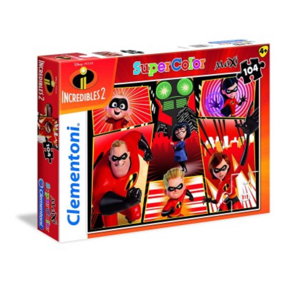 Clementoni, The Superhjältar 2, Pussel, 27106, Unisex, 6+ år, 104