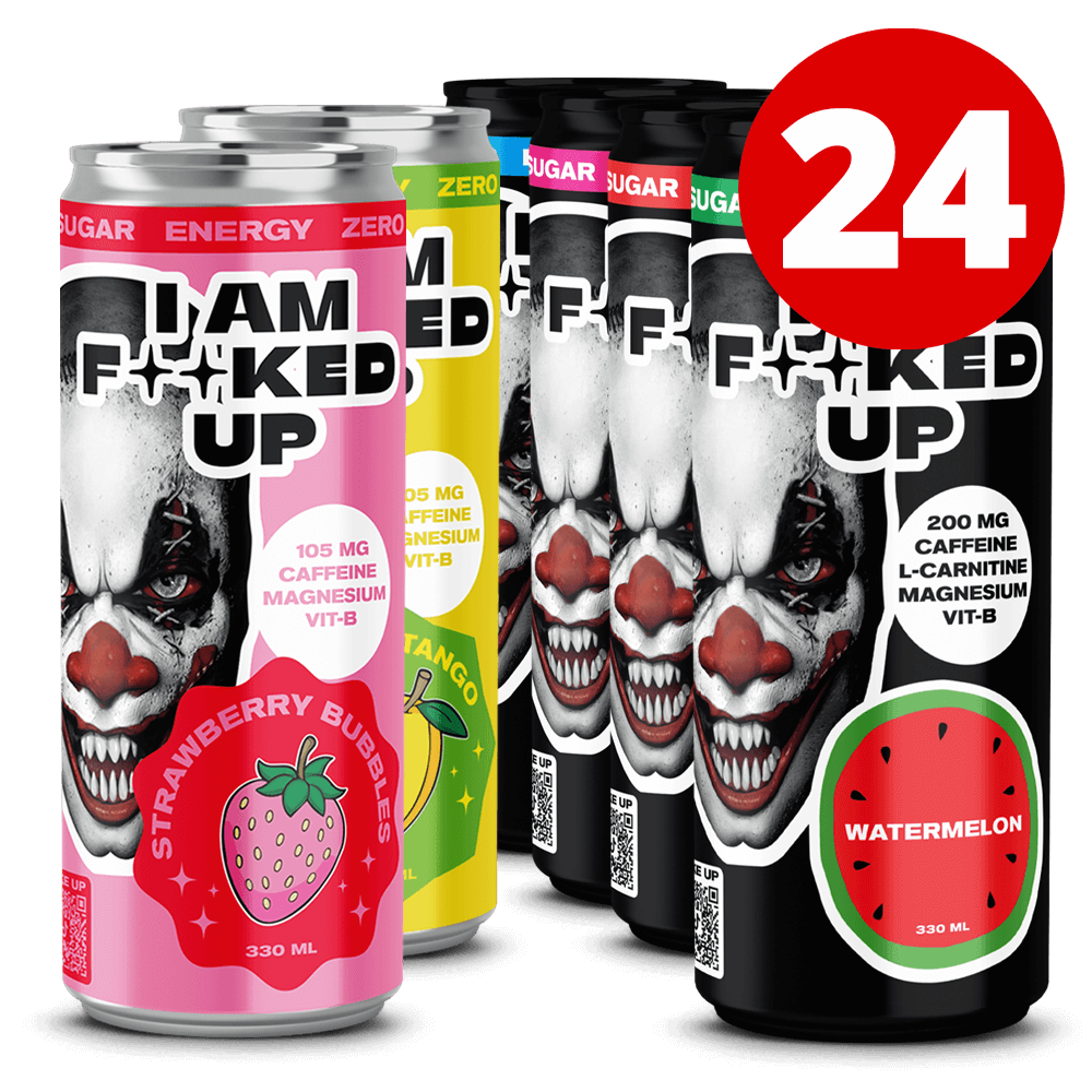 Swedish Supplements Mixed I Am Fucked Up Drink - 24x330ml. - Energidryck