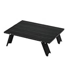 BEAHING Hopfällbart bärbart campingbord aluminium picknickbord resa kompakt campingtillbehör svart, campingtillbehör