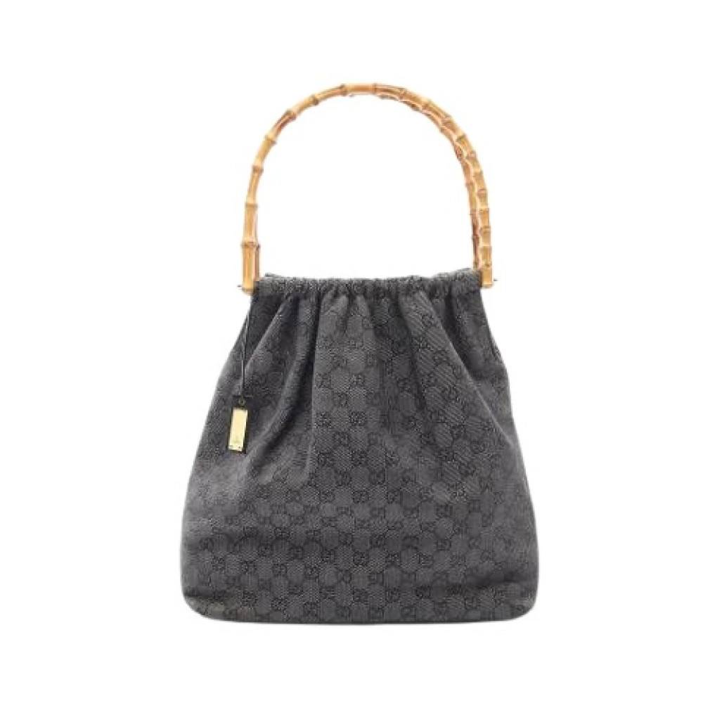 Gucci Vintage Pre-owned Vintage Skuldertaske - Vintage - Dame - Blå - ONE SIZE - Uld