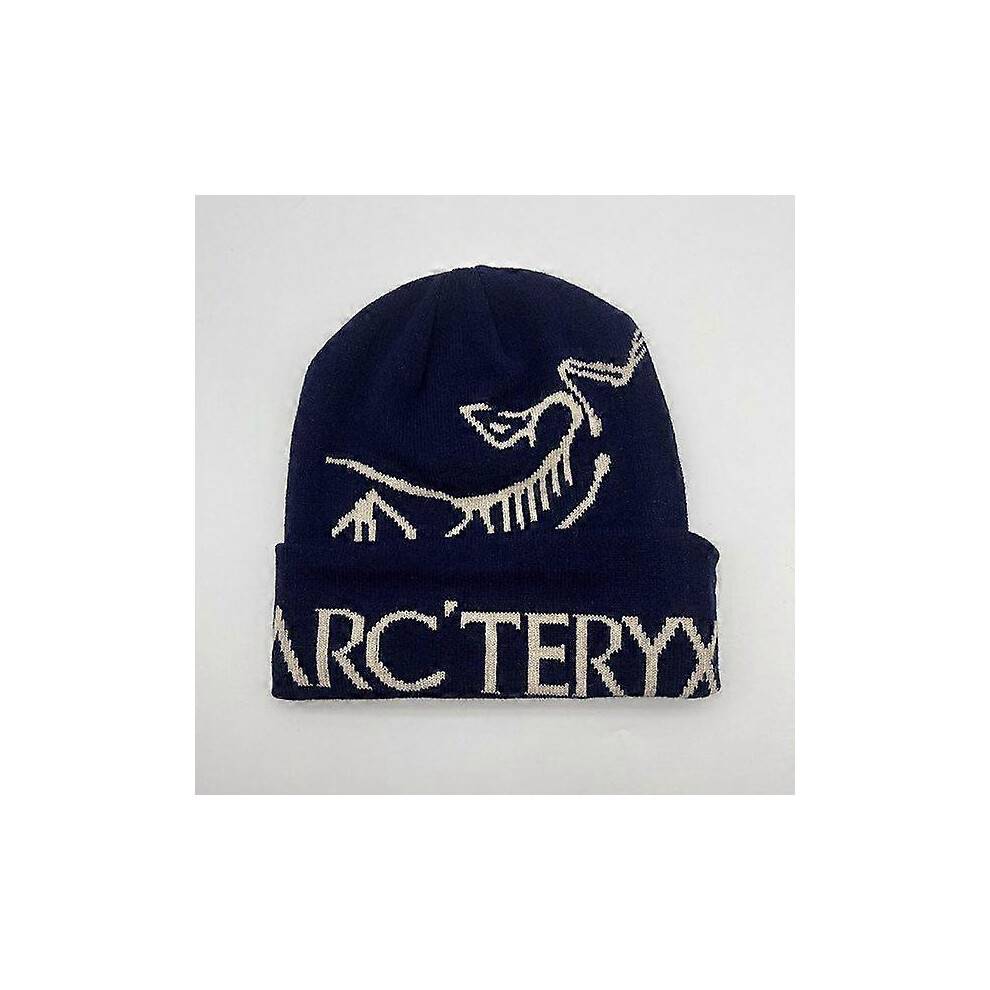 (navy blue) Arc'teryx Bird Word Toque Gray Void Wool Beanie Unisex Warm Winter Light gray