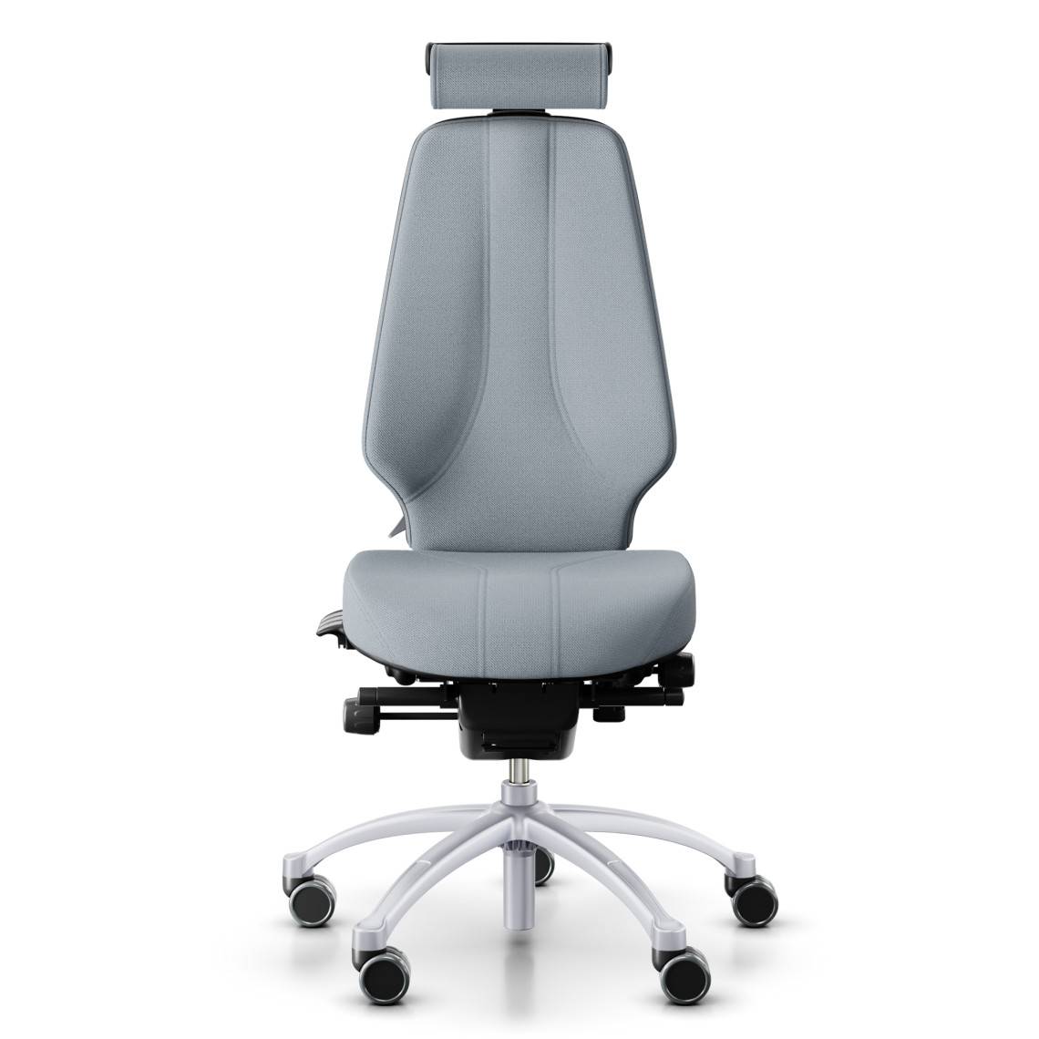 Kontorsstol RH Logic 400 Elite 24/7, Tyg Light Grey (Select SC60139), Nackstöd Ja, Armstöd Nej, Fotkryss Silver