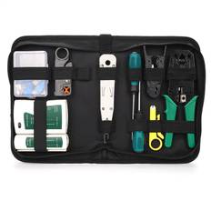 OMAY Network Repair Cable Tester Tool Kit 14Pcs/Set LAN Utp Screwdriver Wire Stripper RJ45 Connector