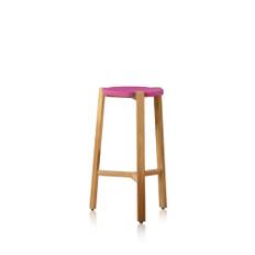A2 Happy barstol låg cerise, ekben - Rosa