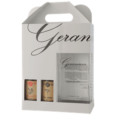 Geranium Gin Gaveæske med 4x20 cl. Fever Tree tonic