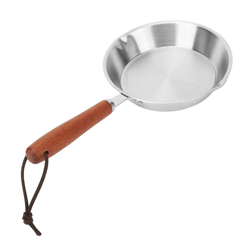 Non-stick stegepande til induktionskomfur, stegepande i rustfrit stål med ergonomisk håndtag, hurtigopvarmning, omeletpande, stegepande til æg,