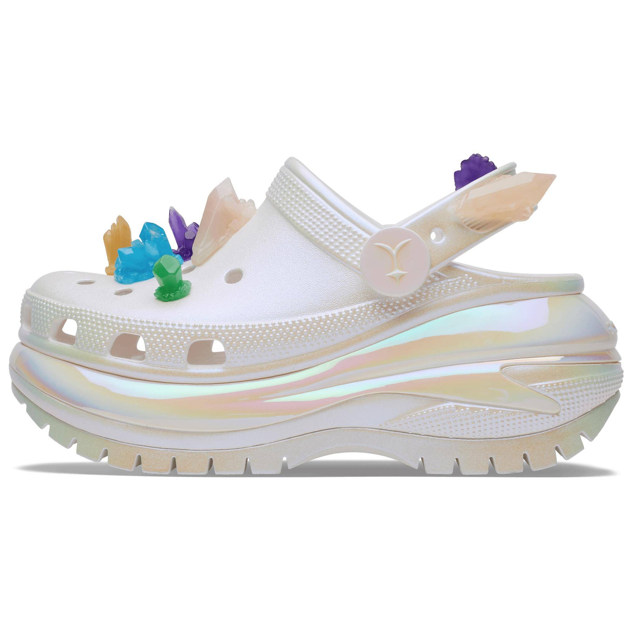 Crocs Mega Crush Clog EVA Bekväma Mångsidiga Tofflor Unisex Tofflor Beige 209516-90H 39-40
