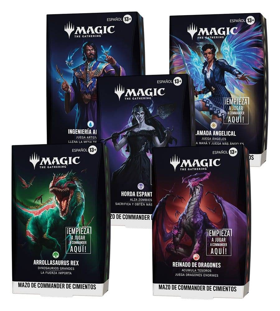 Magic the Gathering Foundations Commander Decks Case (5) spanish