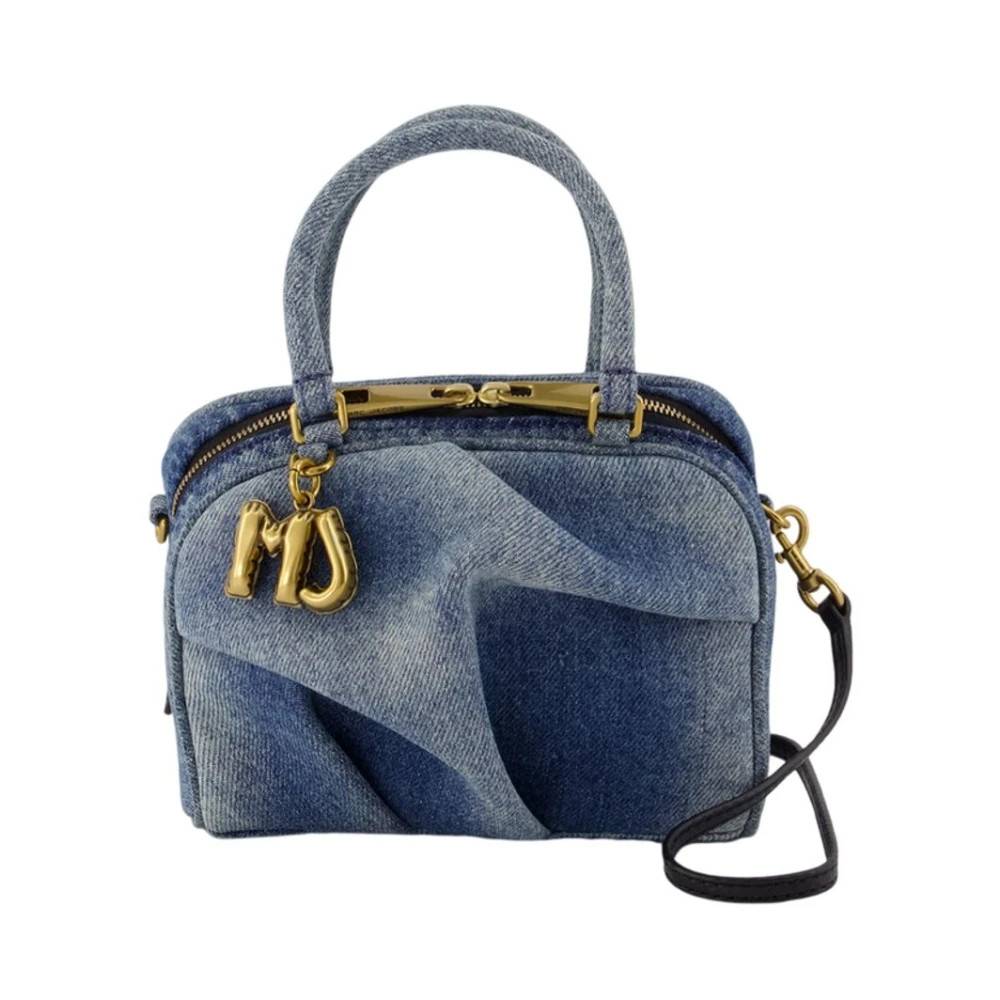 Marc Jacobs Micro Bauletto Taske - Tasker - Dame - Blå - ONE SIZE - Bomuld