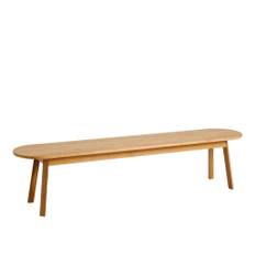 HAY - Triangle Leg Bench, WB Lacquered oak, 200x40 cm - Bænke - Simon Jones Studio - Træ farvet - Træ