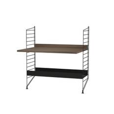 Kidsroom A Reol - Sort/Valnød - String Furniture