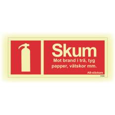 Brandskylt Unigraphics Brandsläckare Skum 250X100Mm