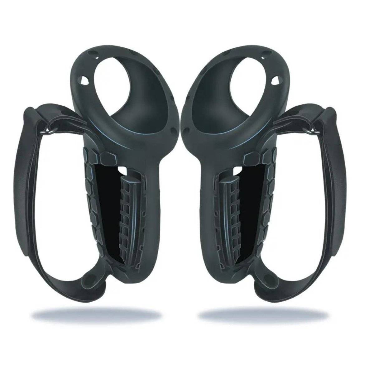 VortexVR silikonskydd för handkontroller med batterilucka | för Meta Quest 3 / 3S (svart)