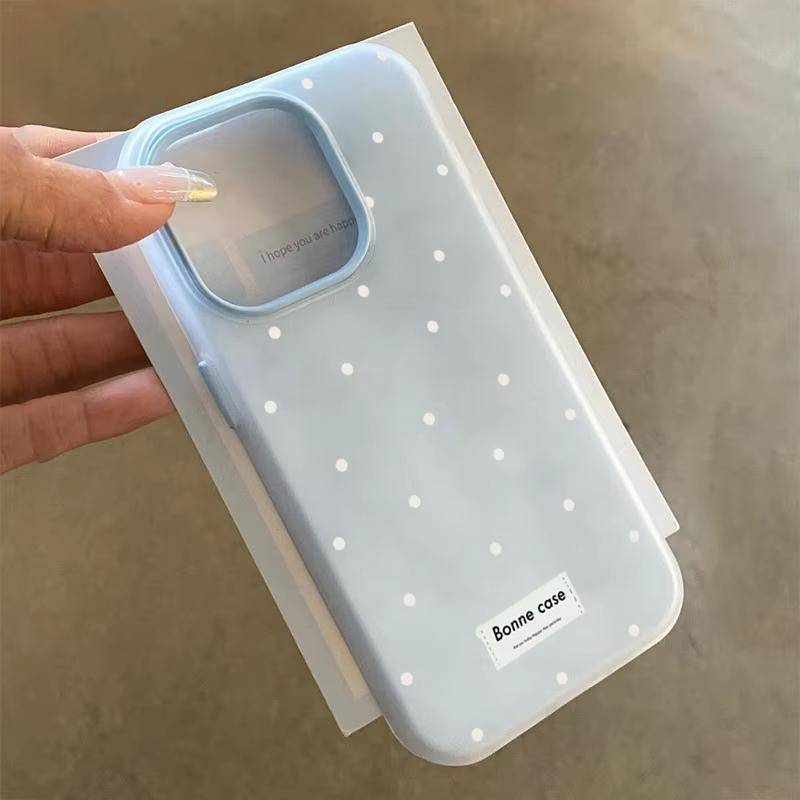 Sött Vitt Prickigt Design Telefonfodral för Xiaomi Redmi Note 14 13 12 11 Pro 4G 5G 15C 13C 14C 12C 10 9 9A 9C Geléfodral