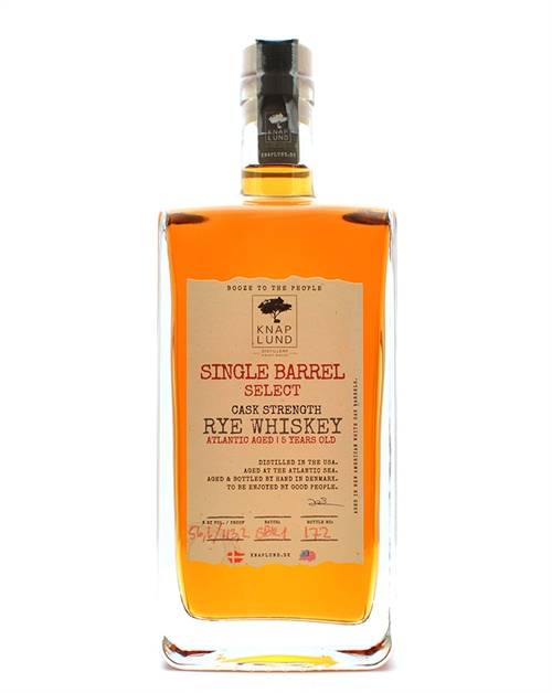Knaplund Single Barrel Select 5 years old Atlantic Aged Rye Whiskey 50 cl 56.6%