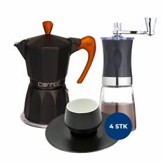 G.A.T Espressokande 3 Kop Inkl. Kaffemølle & Maniko Espressokopper 4 Stk