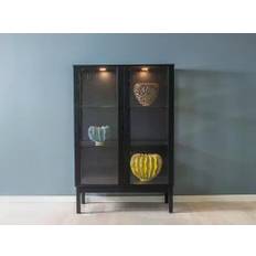 V302 Vitrine i Eg Sortbejdset | Klim Furniture