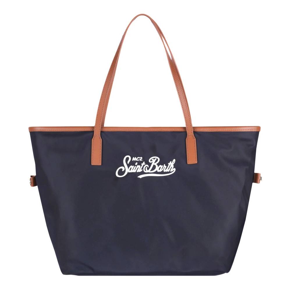 MC2 Saint Barth City Bag - Tasker - Dame - Blå - ONE SIZE - Uld