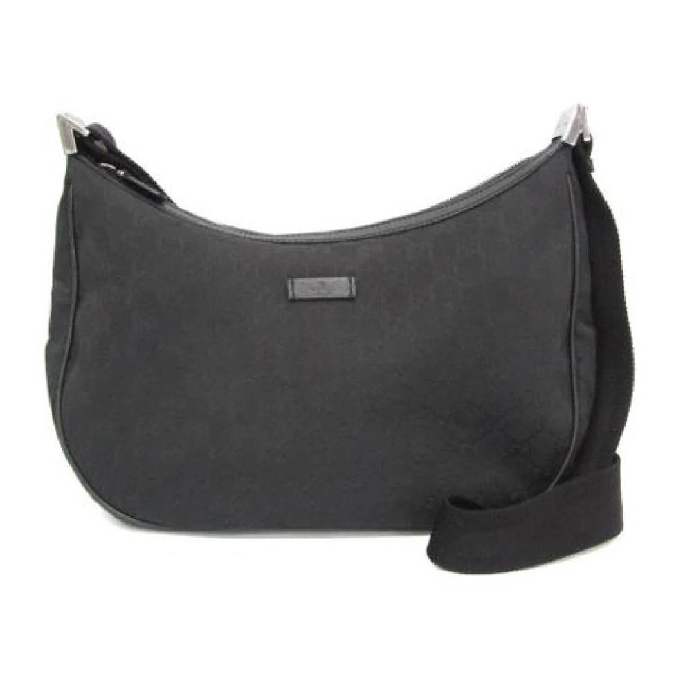 Gucci Vintage Pre-owned Canvas Skuldertaske - Vintage - Dame - Sort - ONE SIZE - Uld