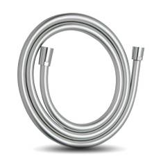 OFFO Duschslang duschslang 3 m, universellt duschrör med duschslang tvättmaskin högtryck duschslang för badrumsinredning ersättning, silver