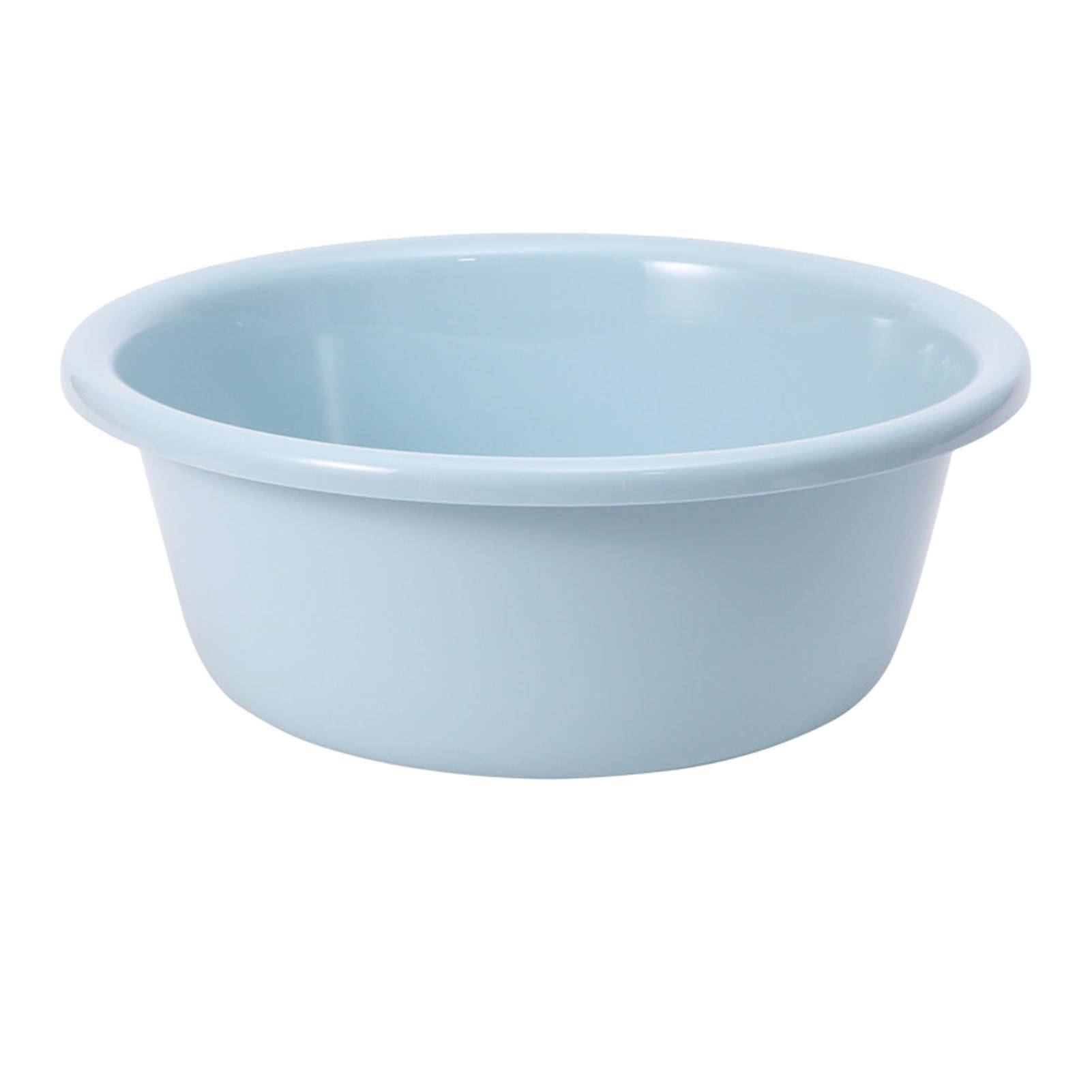 Hem Runda Plast Tvättställ Tjockad Baby Student sovsal Tvättställ Liten Storlek 29,5x10cm Blå