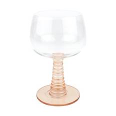 CASA Living Vinglas - Ø 8,8 x H 13 cm - Glas - Peach
