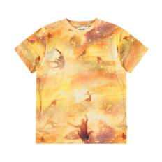 Molo Riley Short Sleeve T-Shirt Golden Surfers 104cm  Gul  104 cm  mand