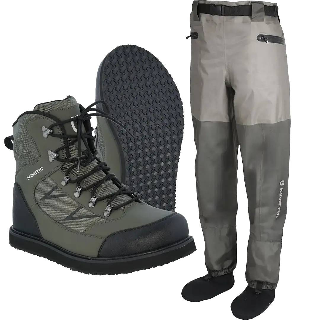 Kinetic X4 Åndbare Waist Waders Sæt