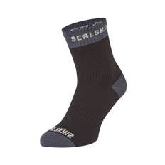 Sealskinz Wretham Waterproof Warm Weather Ankle Length Sock in Black AW24 - L