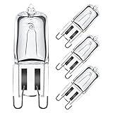 G9 Halogen Ugnslampa 40W 230V 300℃ Värmetolerant för Neff/AEG/Smeg/Zanussi/Bosch/Ugnslampa 4 Pack