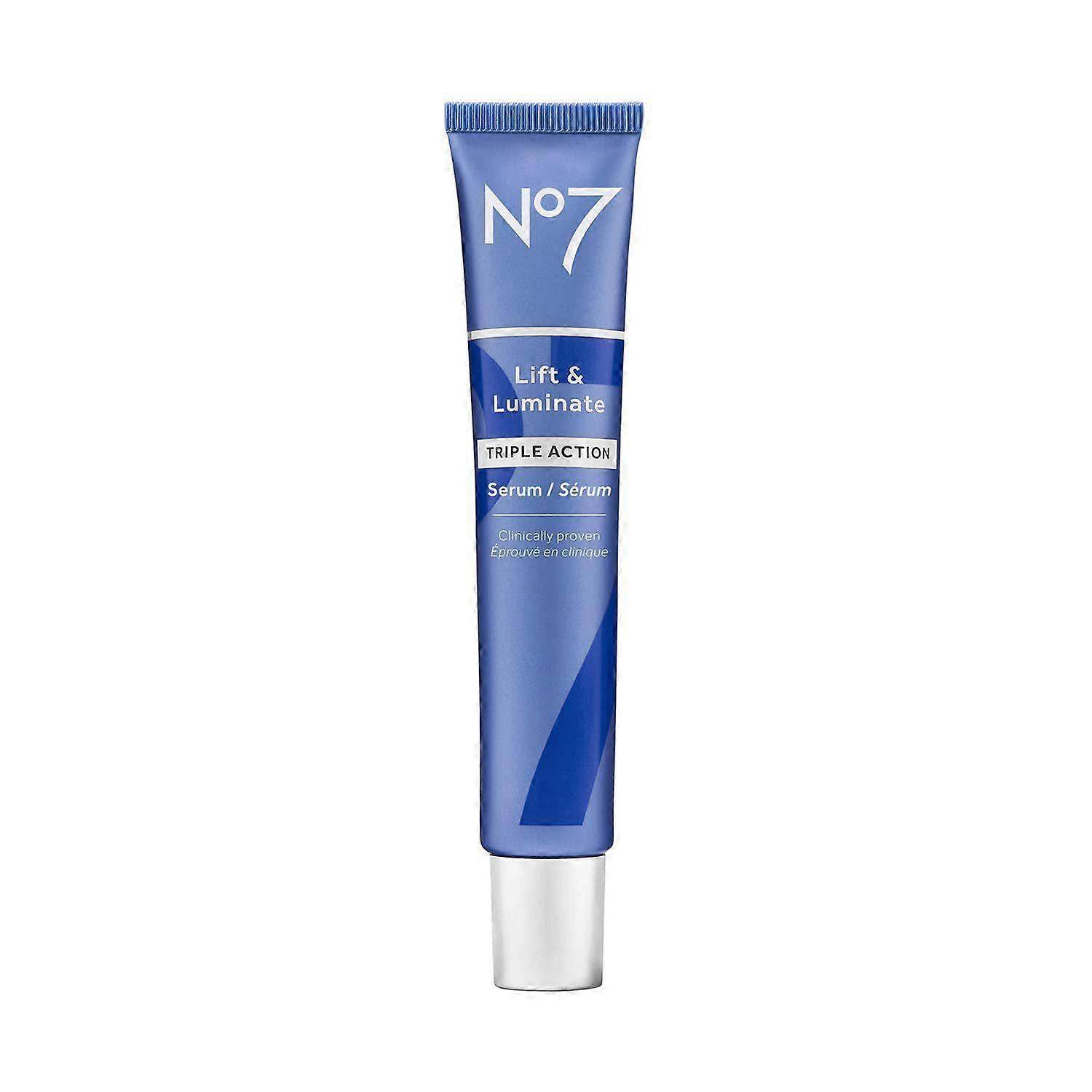 No7 Restore & Renew Multi-Action Ansikts- och Hals-serum - Anti-Aging Serum för Djup Rynkåterställning - Hudvård Berikad med Kollagen blå