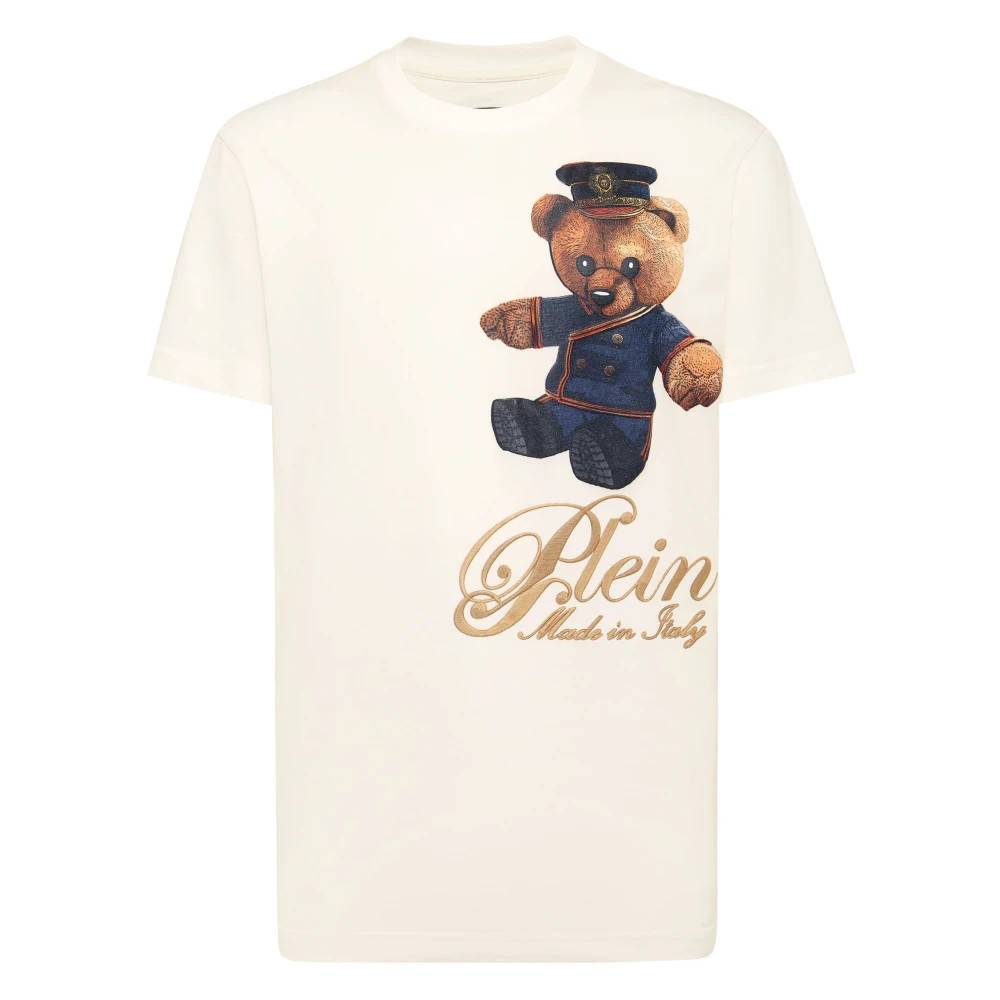 Philipp Plein - Round Neck T-Shirt Teddy Doorman Toppar - Herr - XL - Bomull