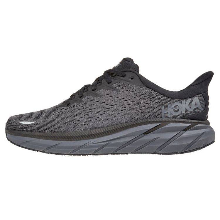 HOKA Clifton 8 2E Bred Svart Herr Sneakers 1121374-BBLC 44