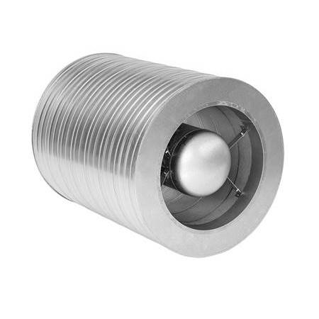 Lindab lyddæmper SLGPU, Ø1000 x 1500 mm – 100 mm isolering.