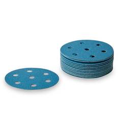 Ø90mm sliprondell  med kardborre 6+1 hål till Festool Rotex Korn P80