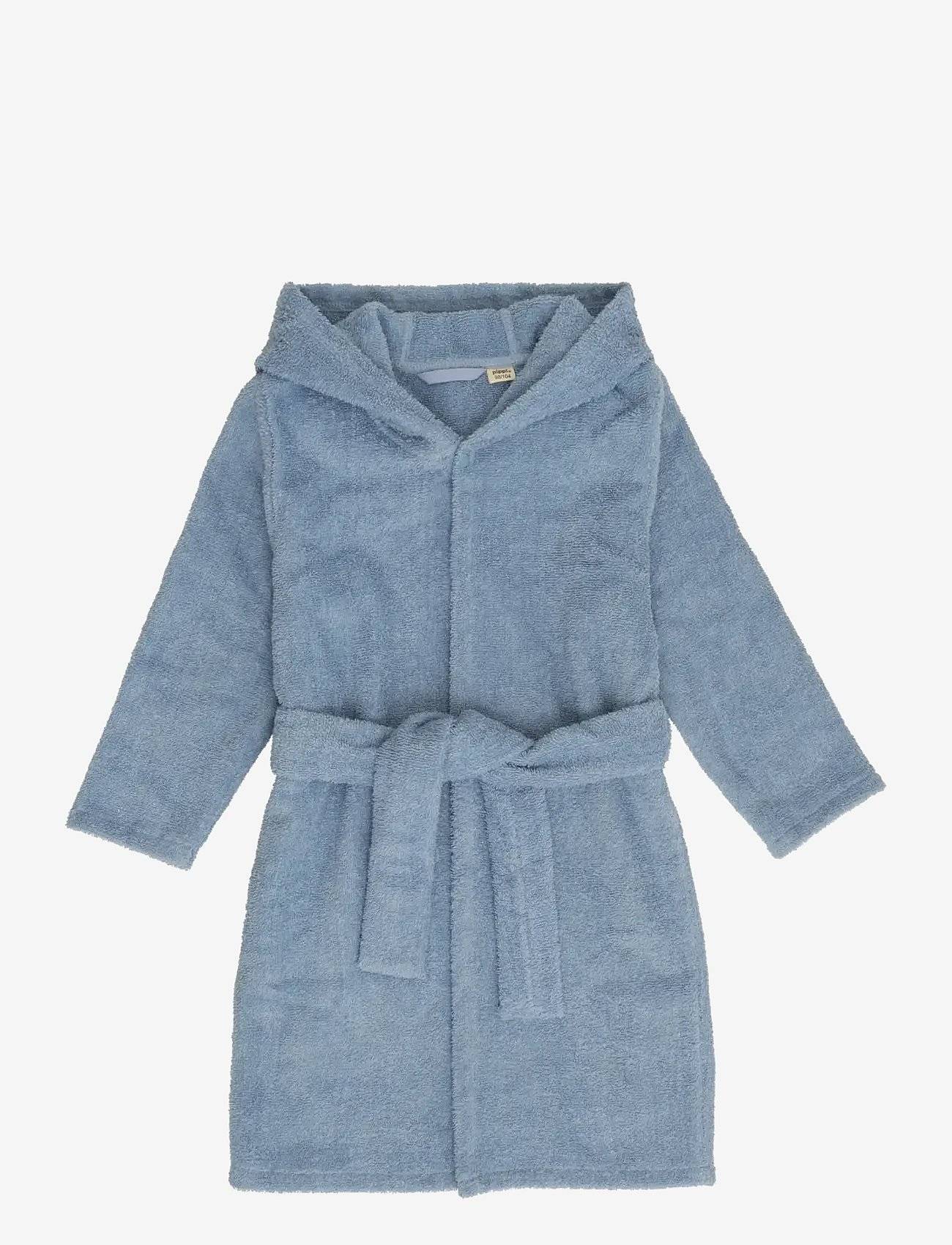 Pippi Hooded Bath Robe - Blue - 86\92
