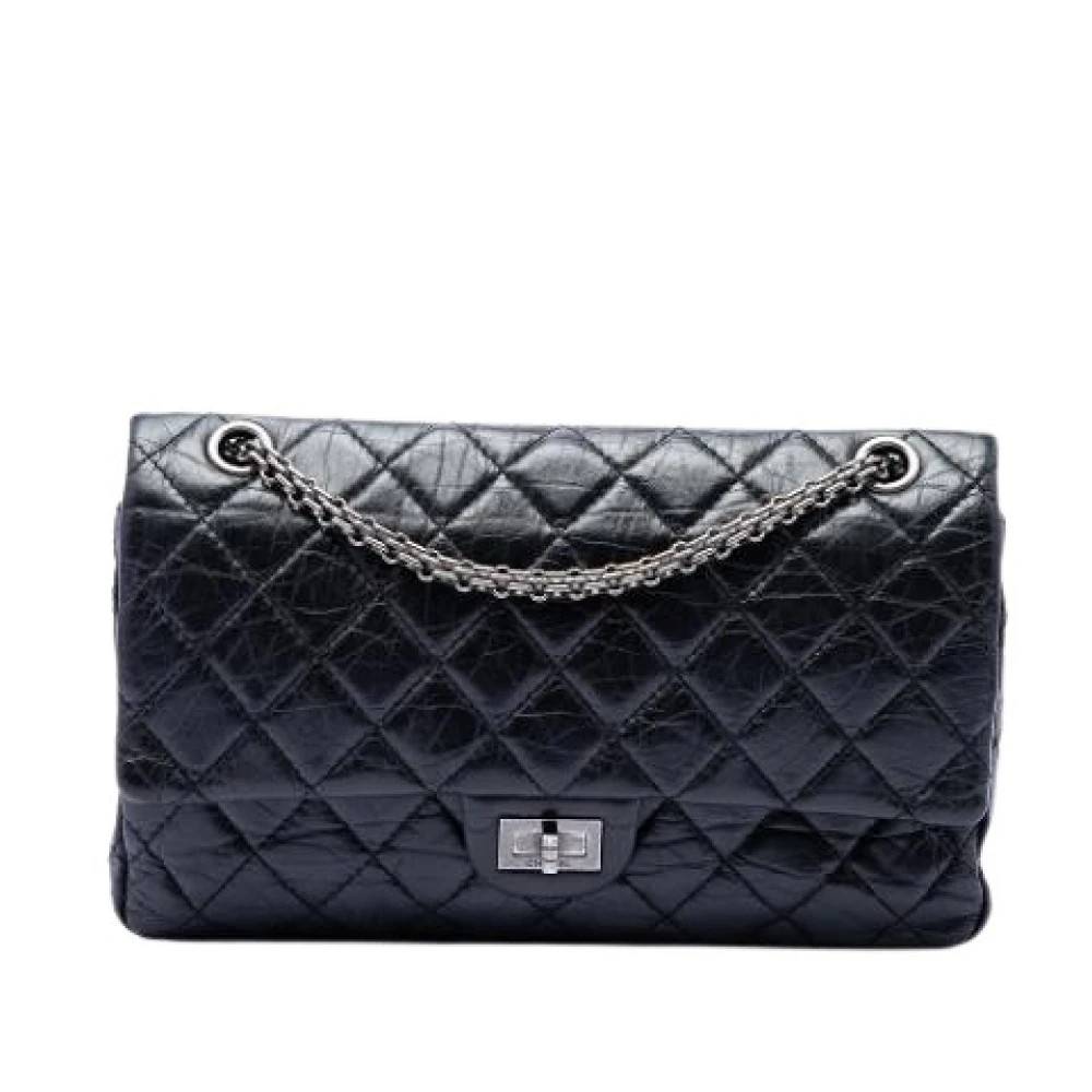 Chanel Vintage Pre-owned Vintage Double Flap Shoulder Bag - Vintage - Dame - Sort - ONE SIZE - Uld