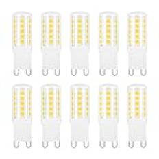 Akynite G9 LED-lampor 4 W kall vit 6 000 K, motsvarar Bi Pin halogenlampa G9 33 W 40 W, 400 LM, 230 V G9 LED kapselglödlampa dagsljus vit, inget flimmer, inte dimbar, 10-pack
