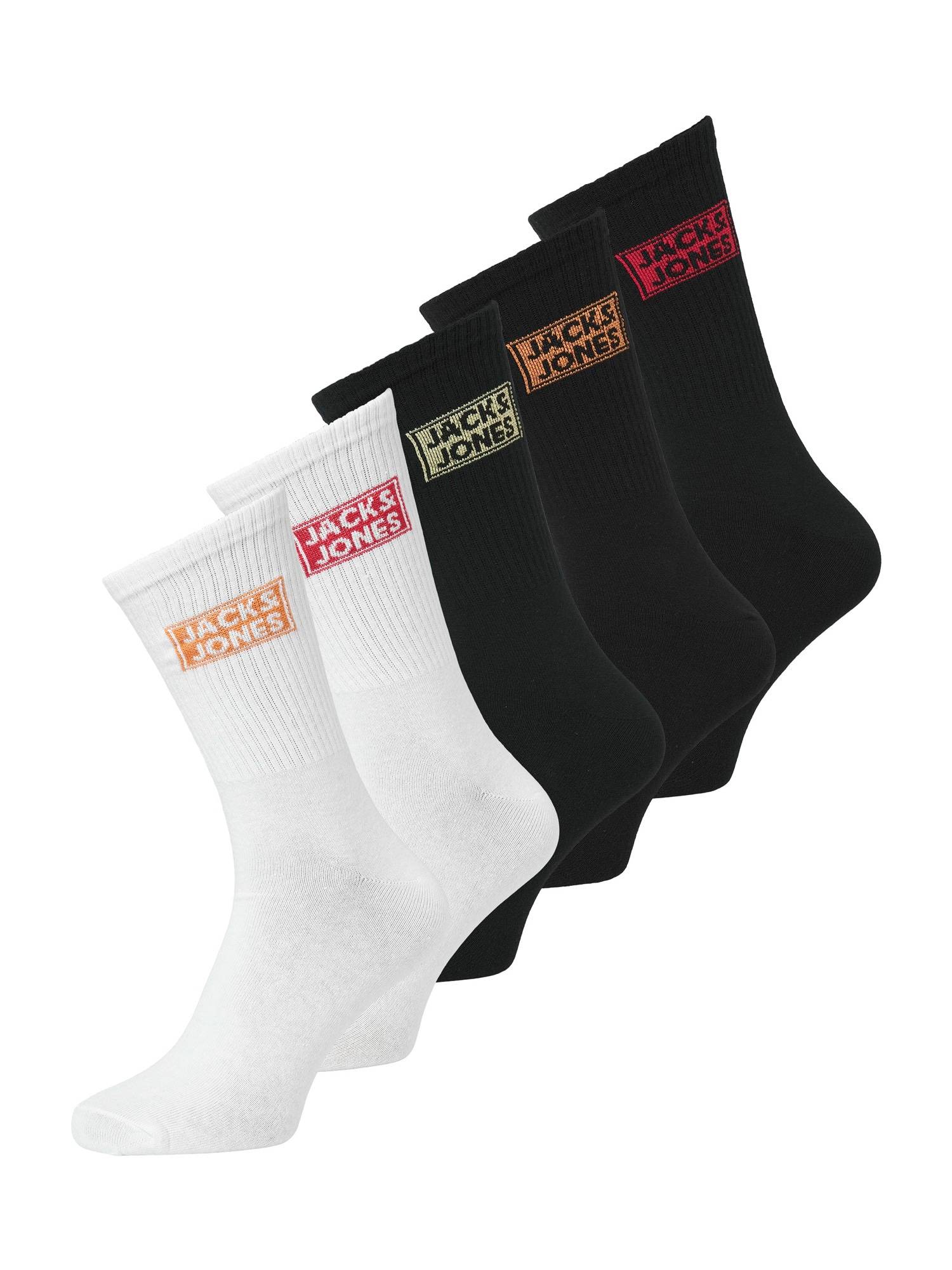 Jack & Jones Junior Sockor 'JACDAZE' orange / rosa / svart / vit
